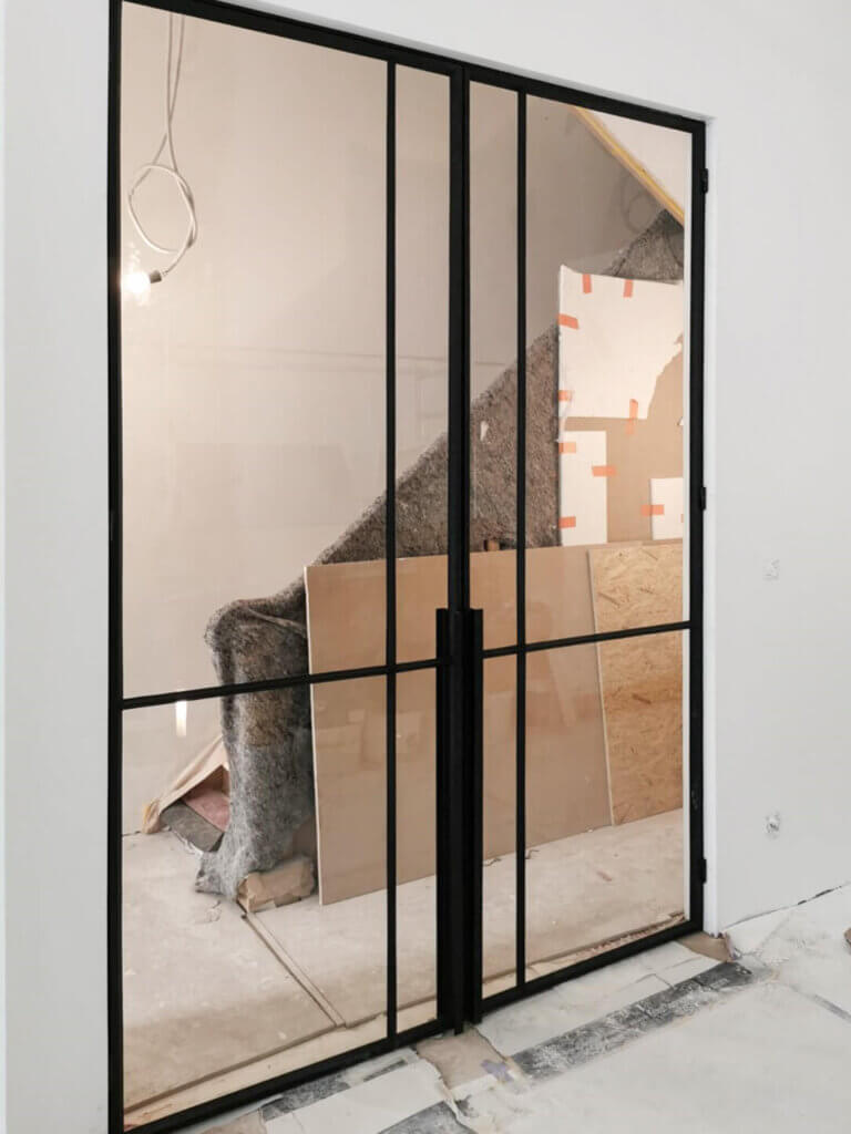 Langskomen beha maart Stalen deuren met glas, volledig op maat | Pglas, interieurglas