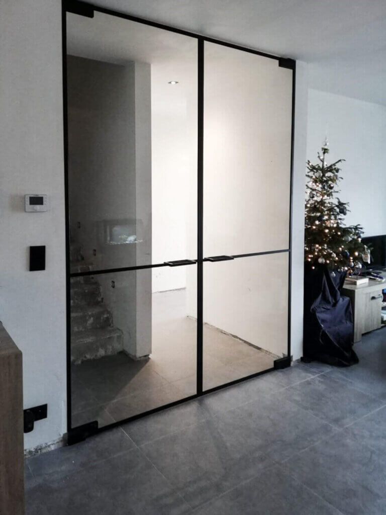 Parel Neem een ​​bad Weggelaten Steel look binnendeur met glas > KIJK | Pglas, interieurglas